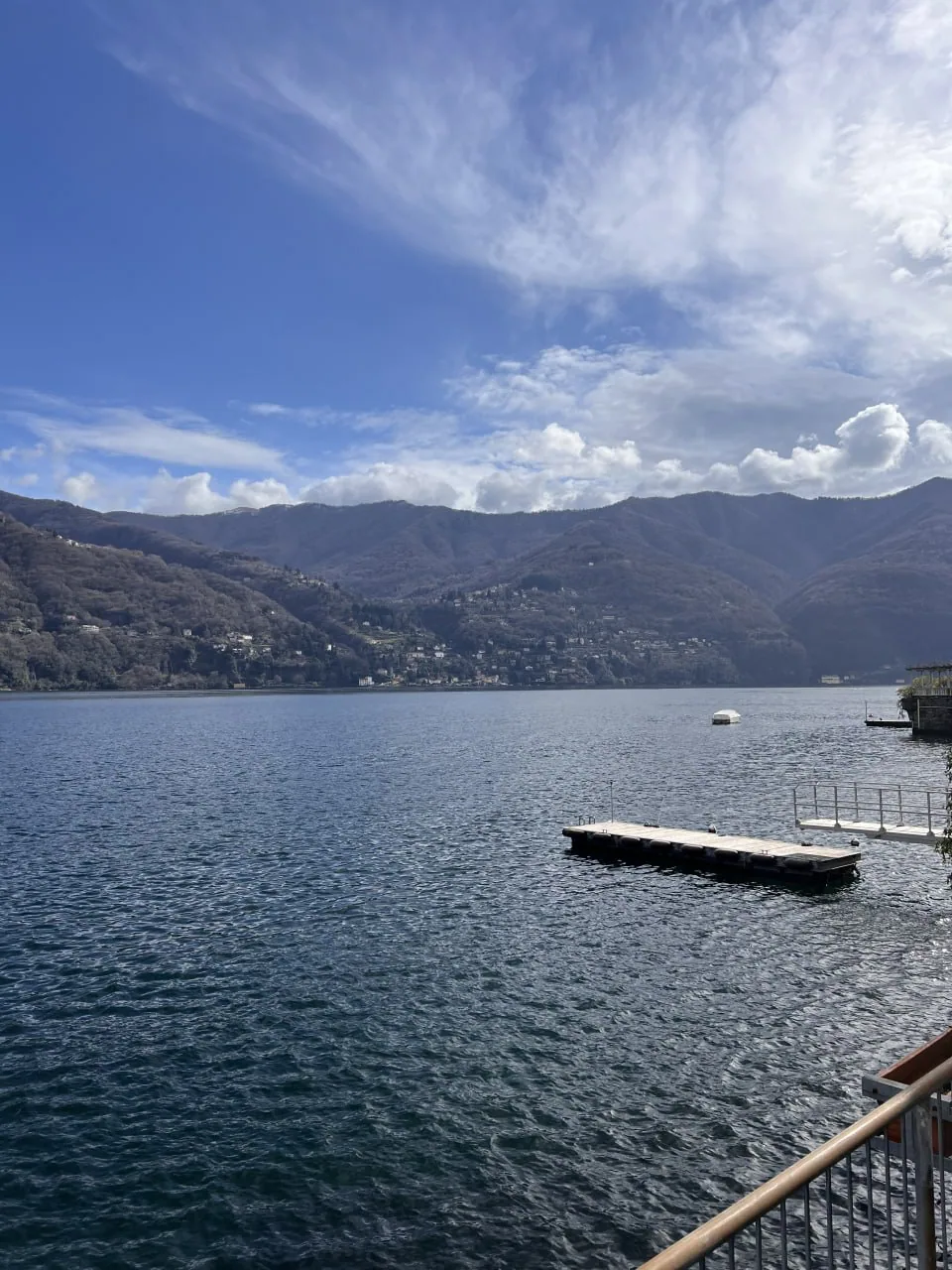 Lake Como and sky seen from Laglio
